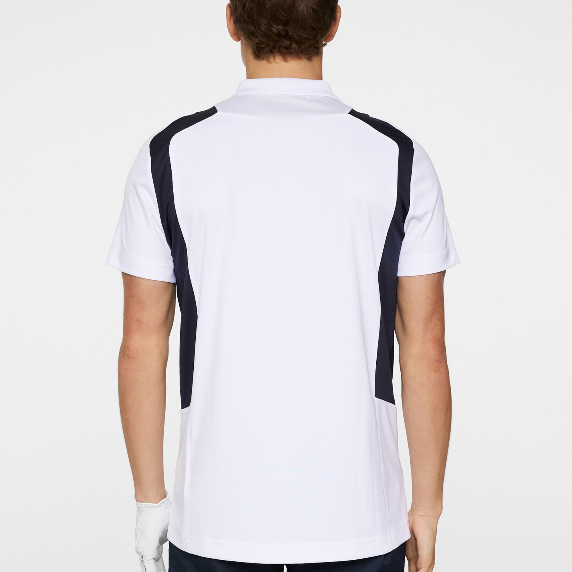 J Lindeberg Legacy Mens Golf Polo Shirt White